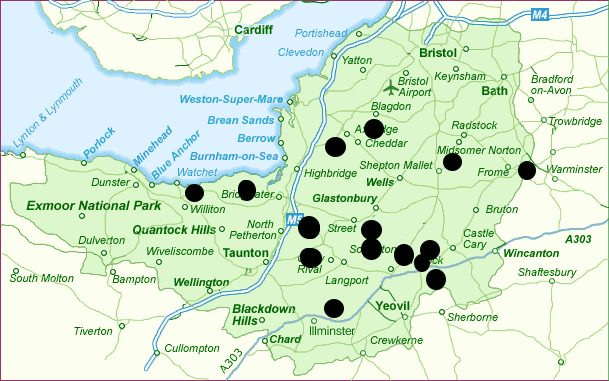 Map of walks at end of 2012